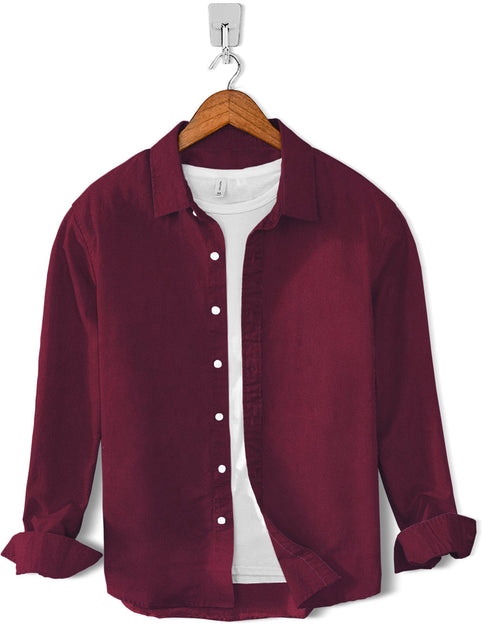Solid Plain-Cotton Maroon