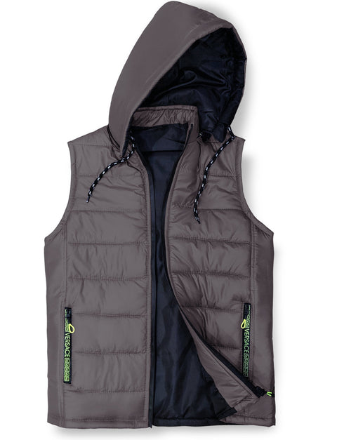 Sleeveless Jacket-Sand Grey