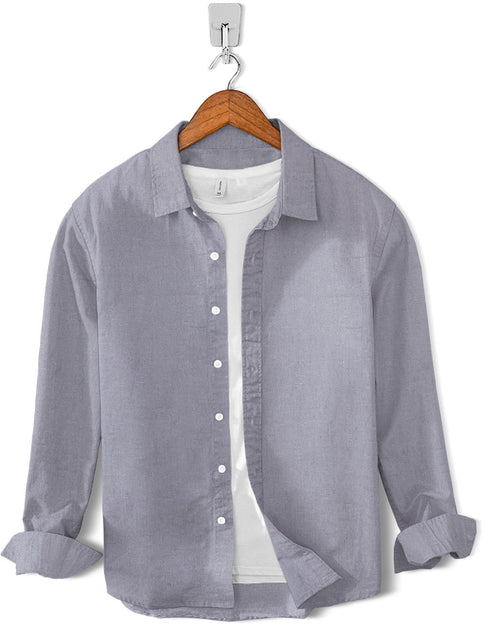 Casual Shirt-Cotton Grey