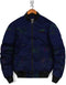 Bomber Jacket-Corduroy Navy Green Line